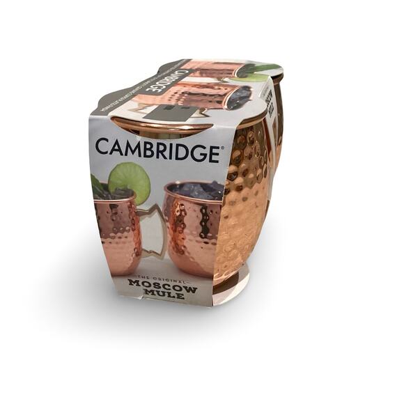 Cambridge 20 Oz Hammered Copper Moscow Mule Mugs - Picture 4 of 4